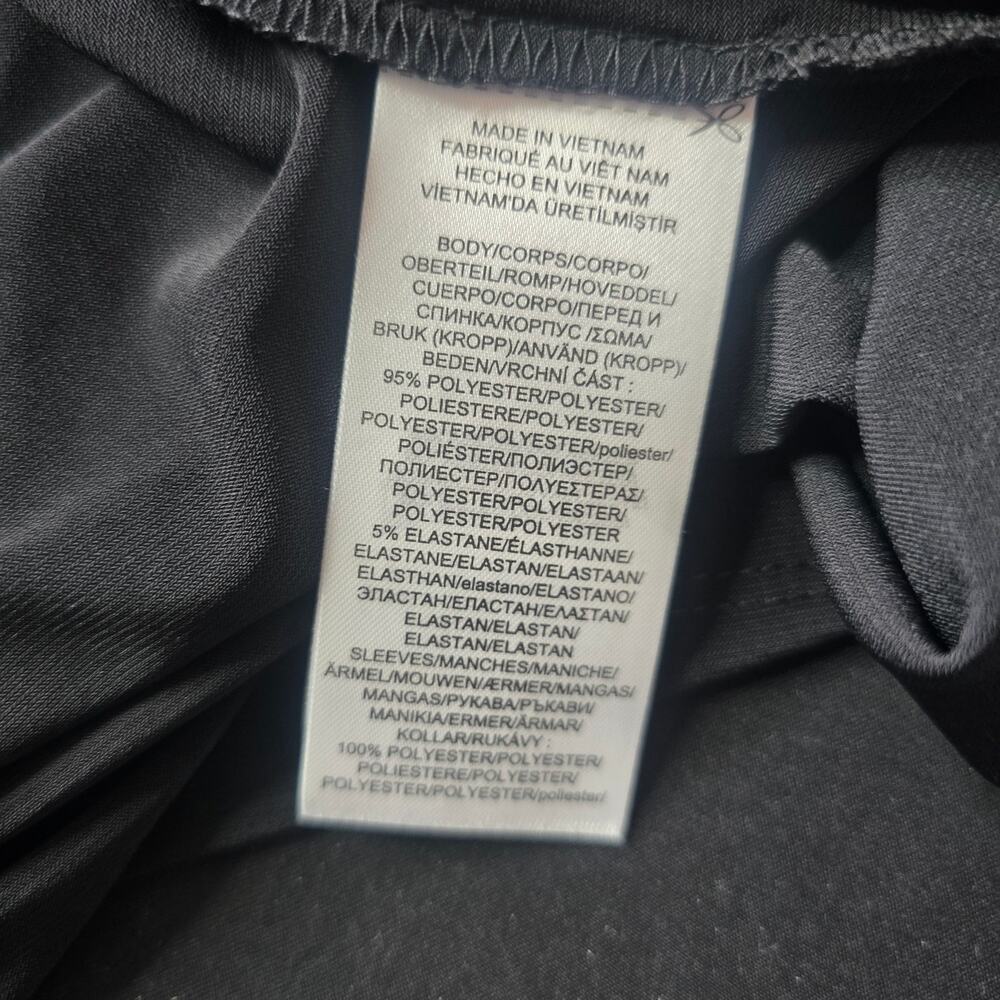 Ralph Lauren Black Sheer Bell Sleeve Dress Sz 12 - Picture 7 of 8